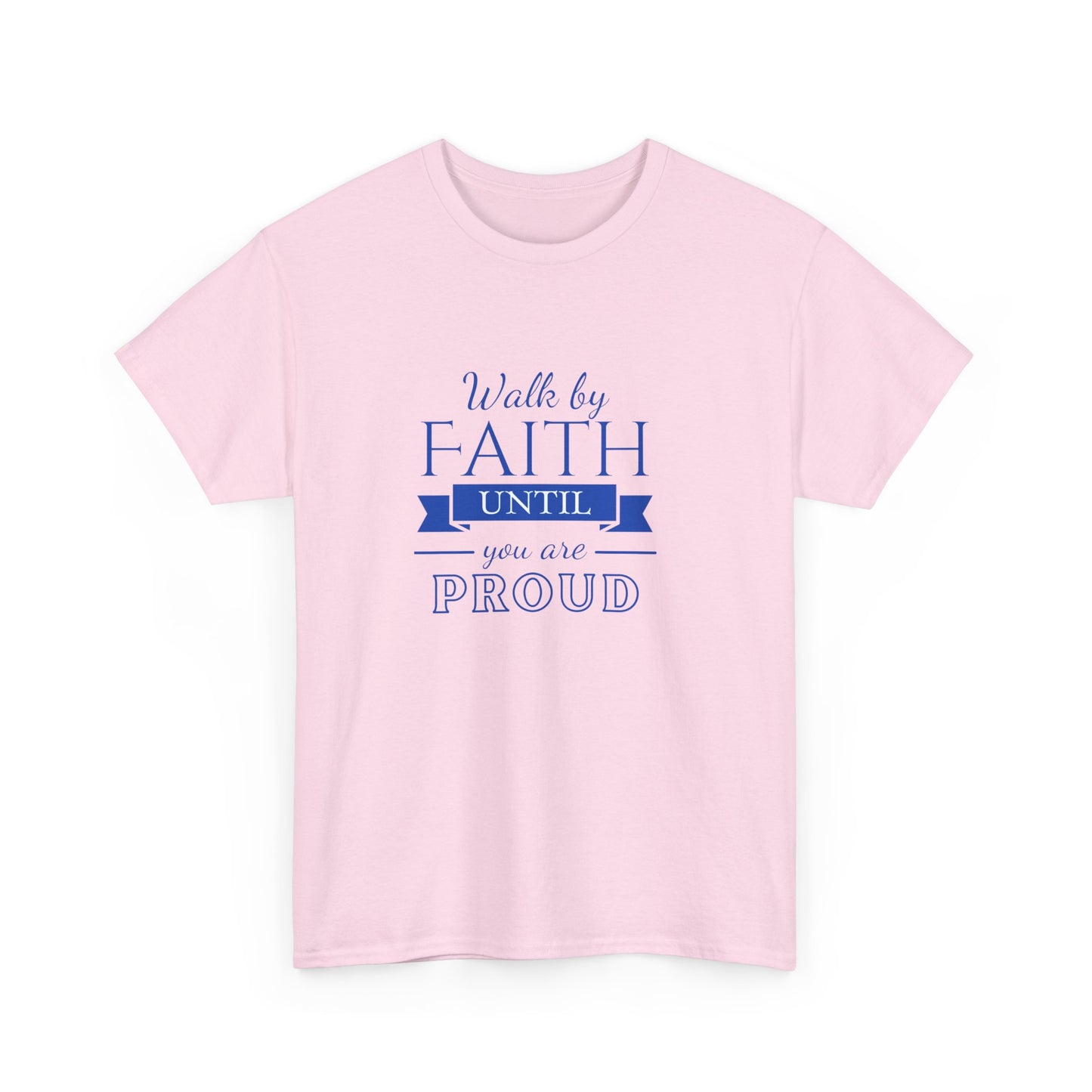 Unisex Heavy Cotton "By Faith" Tee - Radiant Edition