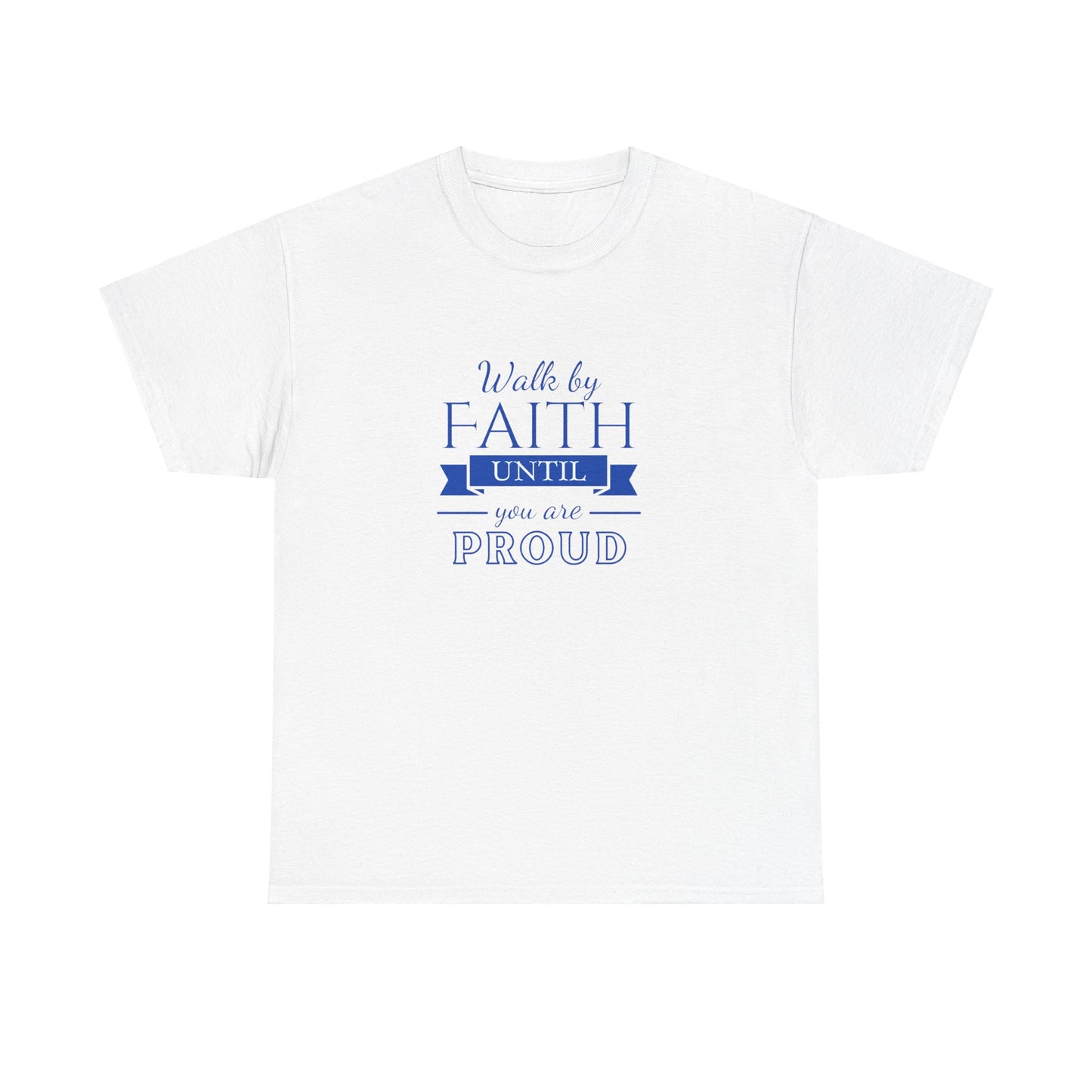 Unisex Heavy Cotton "By Faith" Tee - Radiant Edition