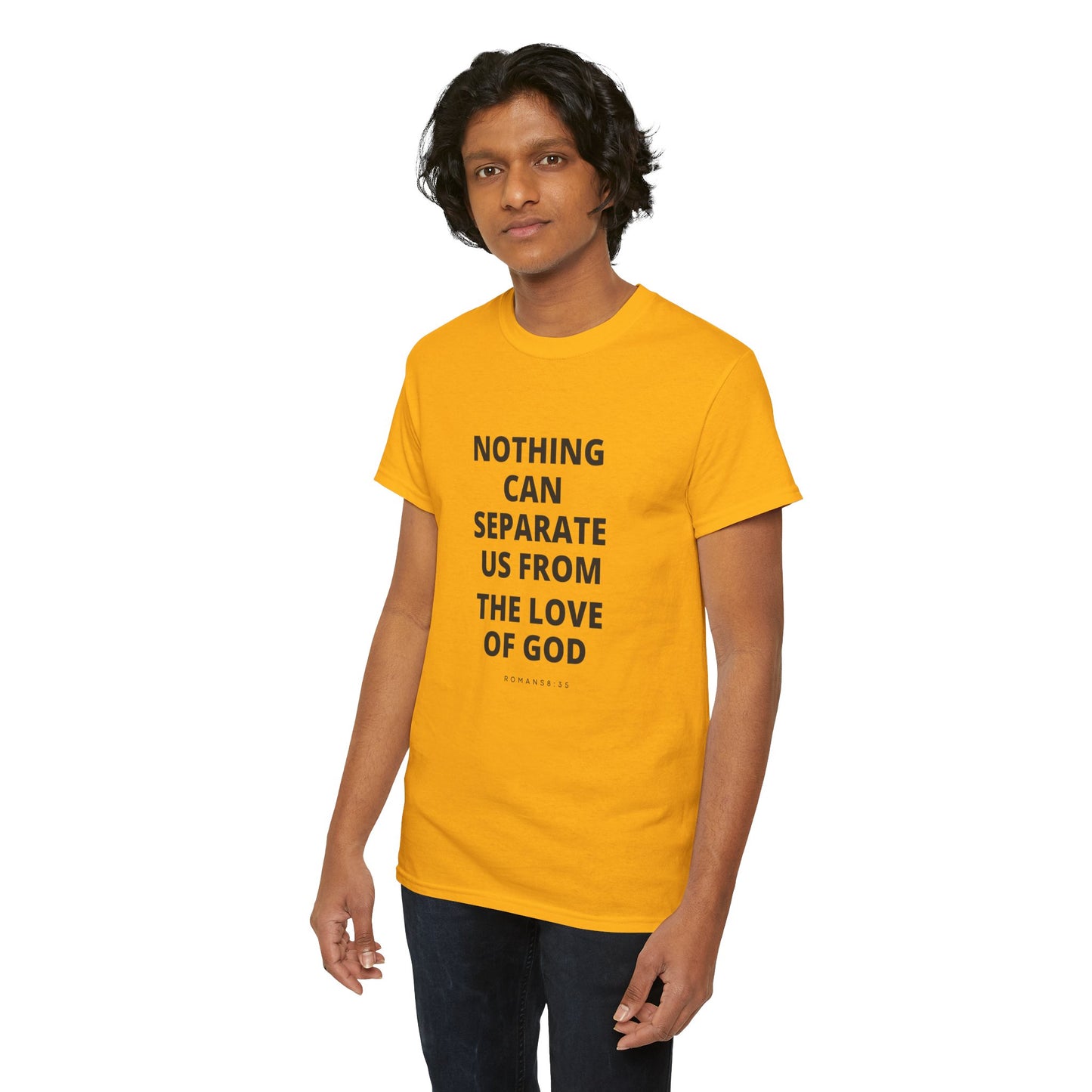 Unisex Heavy Cotton "Nothing Can Separate Us from the Love of God" Tee - Love Unbound