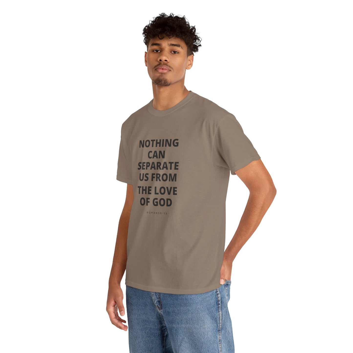 Unisex Heavy Cotton "Nothing Can Separate Us from the Love of God" Tee - Love Unbound