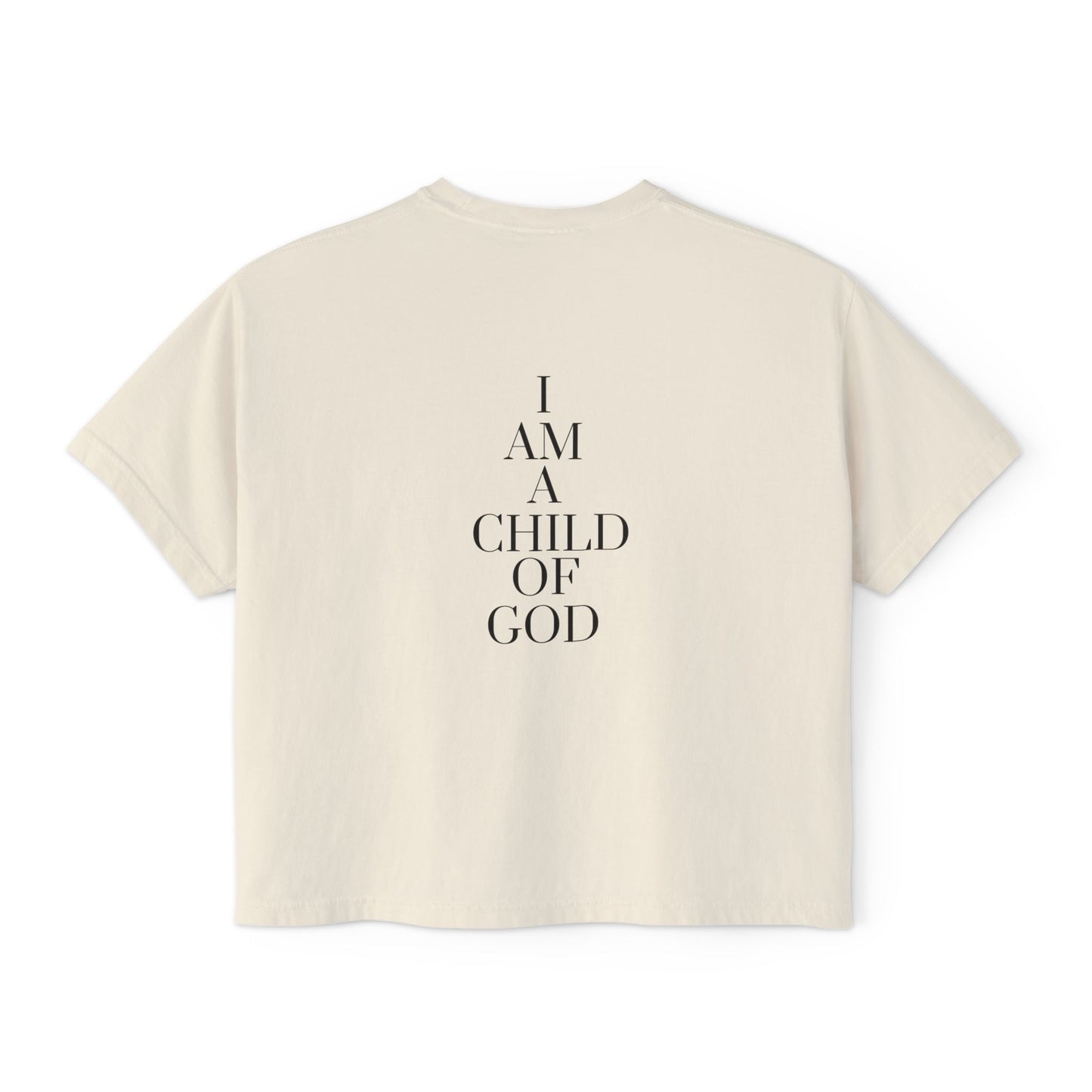 Women's "I am a child of God" Boxy Tee