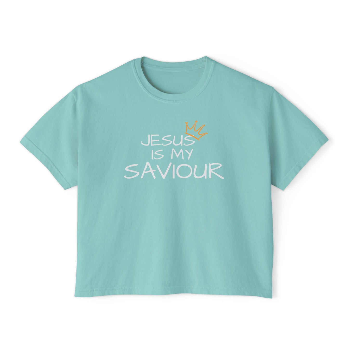 Women's "Jesus is my Saviour" Boxy Tee