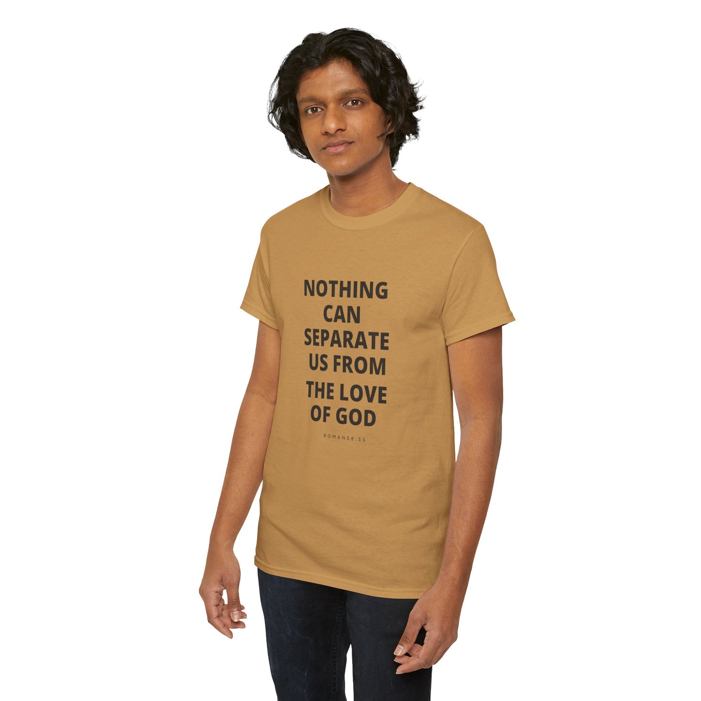 Unisex Heavy Cotton "Nothing Can Separate Us from the Love of God" Tee - Love Unbound