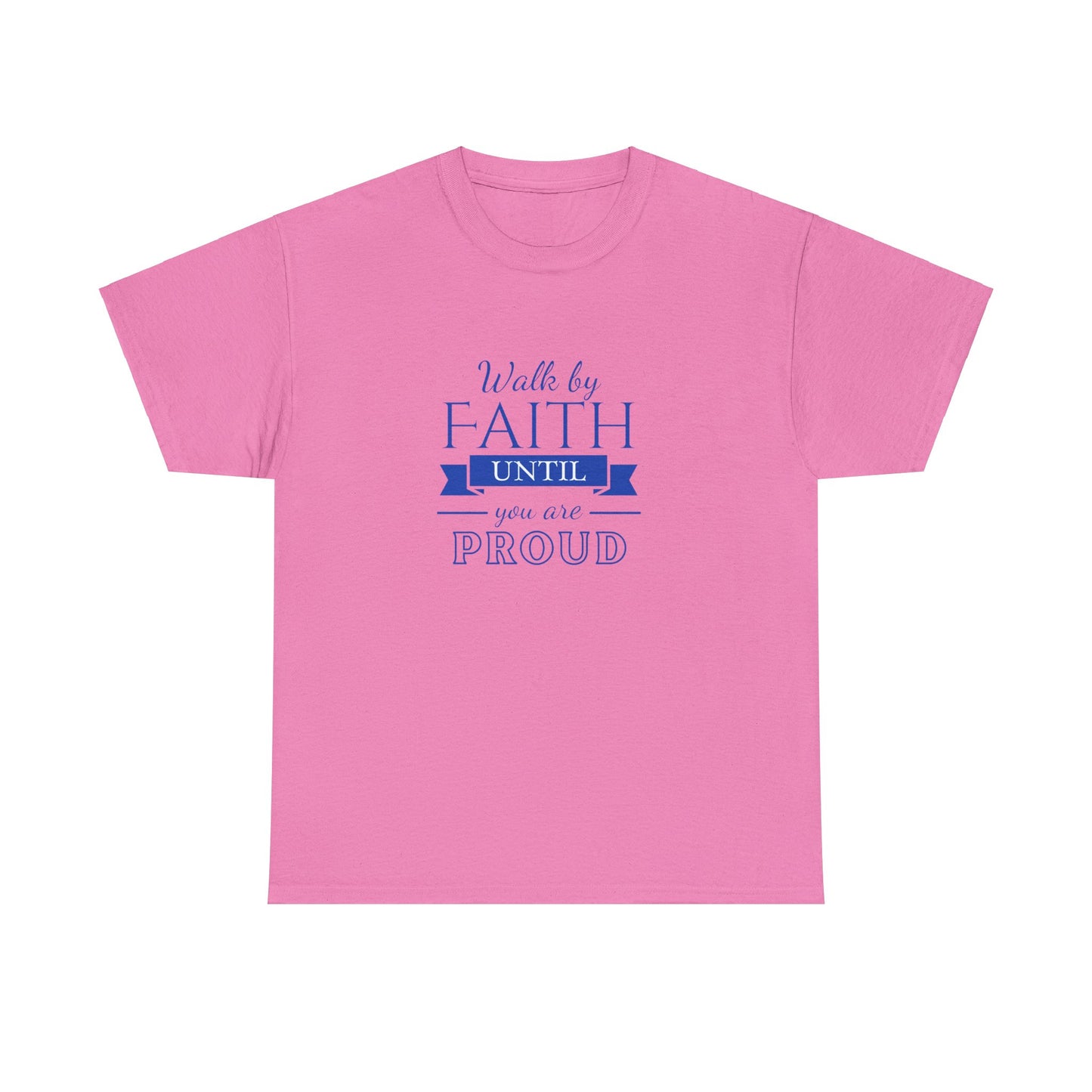 Unisex Heavy Cotton "By Faith" Tee - Radiant Edition