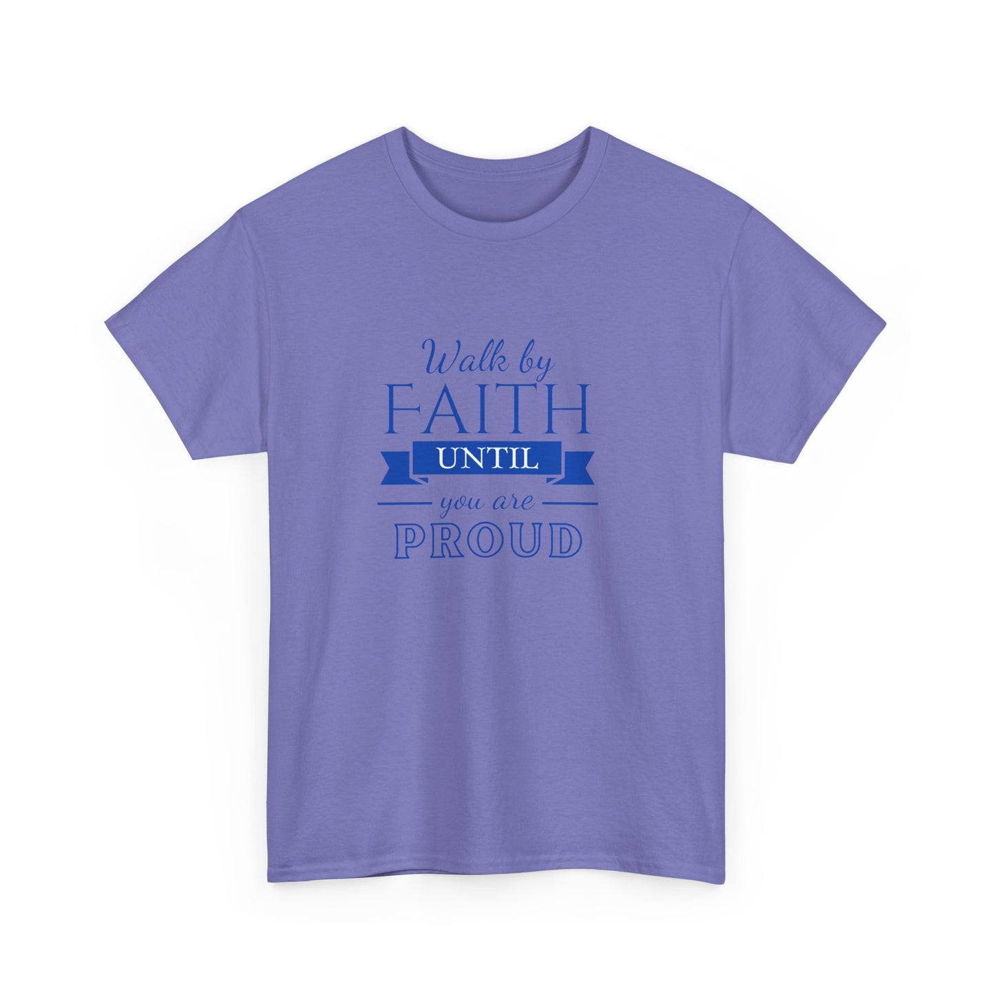 Unisex Heavy Cotton "By Faith" Tee - Radiant Edition