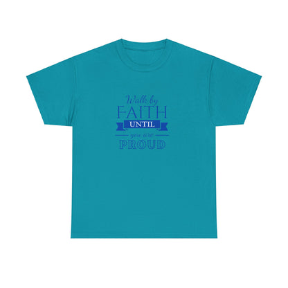 Unisex Heavy Cotton "By Faith" Tee - Radiant Edition