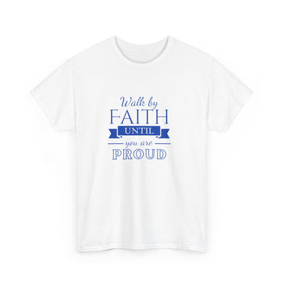 Unisex Heavy Cotton "By Faith" Tee - Radiant Edition