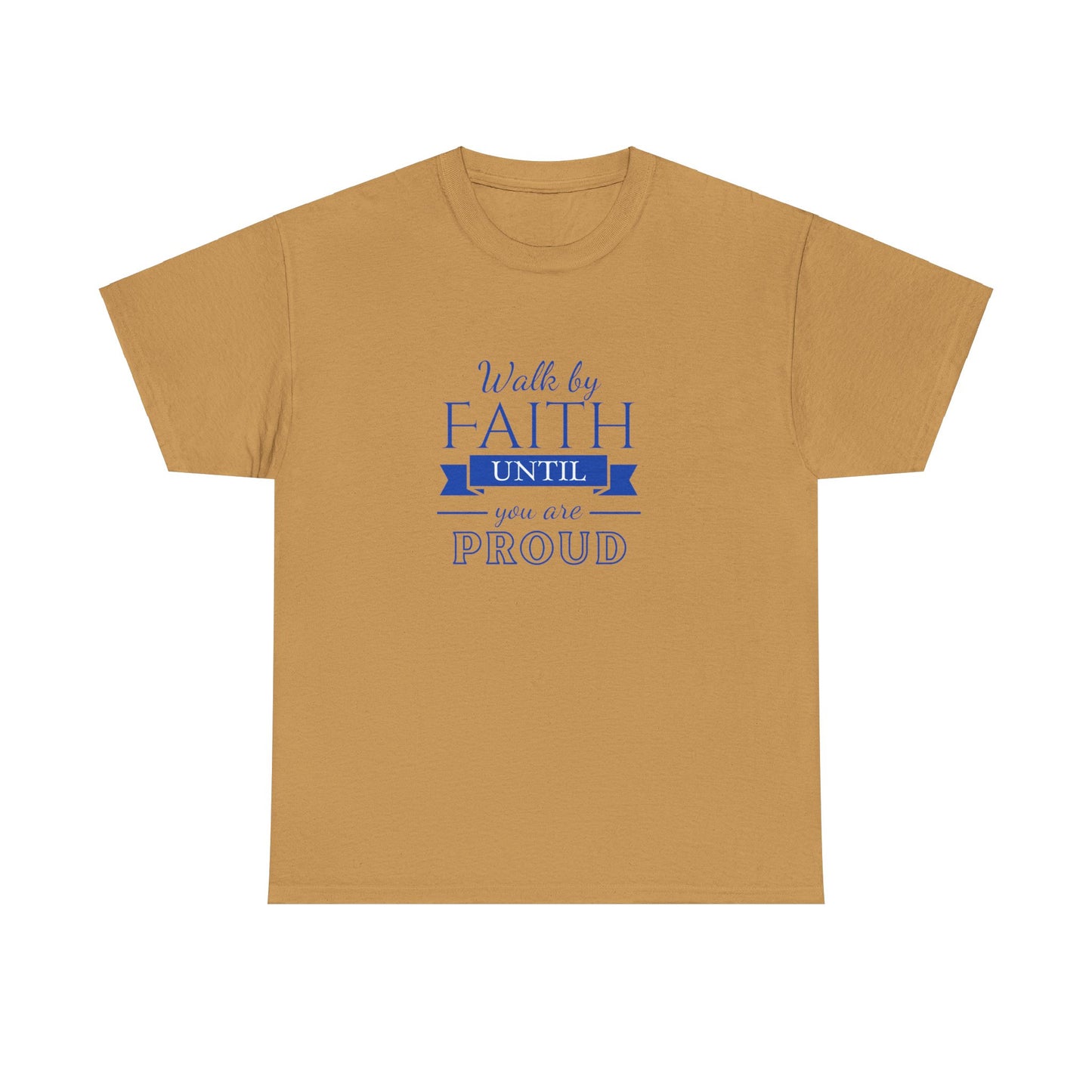 Unisex Heavy Cotton "By Faith" Tee - Radiant Edition