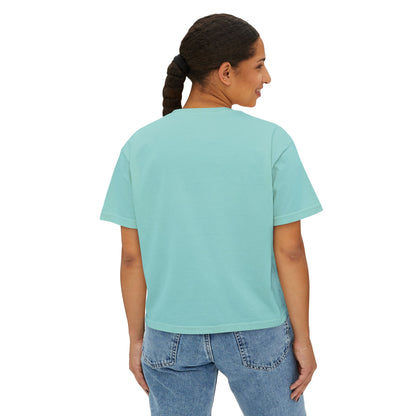 Women's "Hustle in Silence" Boxy Tee