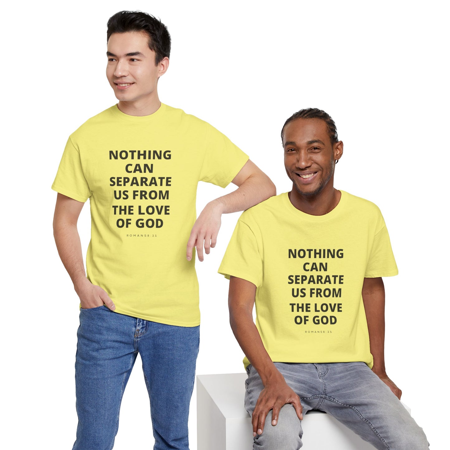 Unisex Heavy Cotton "Nothing Can Separate Us from the Love of God" Tee - Love Unbound