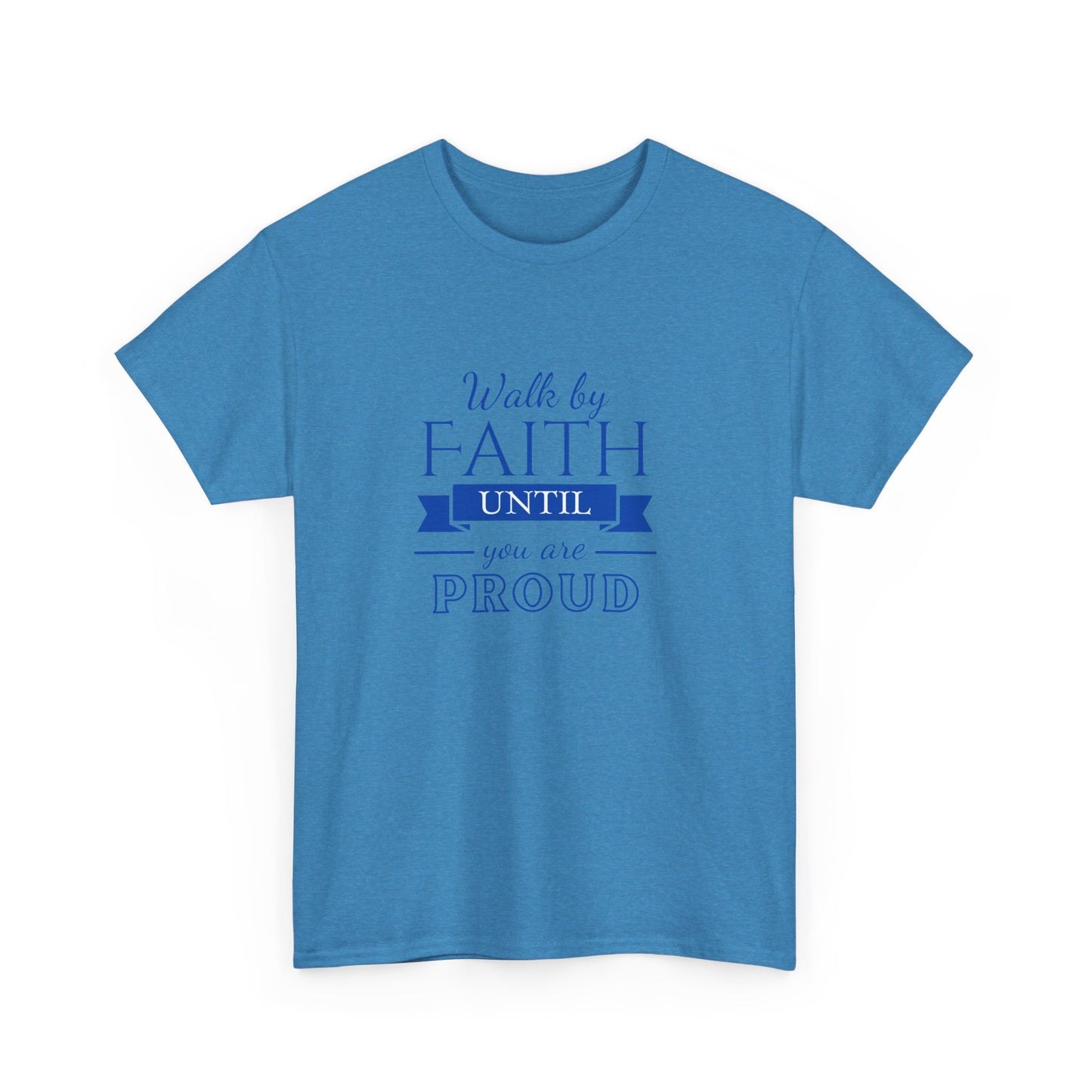 Unisex Heavy Cotton "By Faith" Tee - Radiant Edition