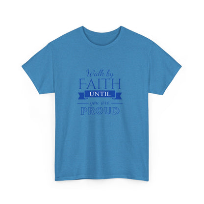 Unisex Heavy Cotton "By Faith" Tee - Radiant Edition