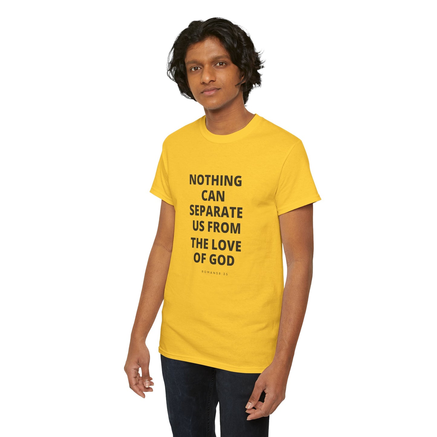 Unisex Heavy Cotton "Nothing Can Separate Us from the Love of God" Tee - Love Unbound