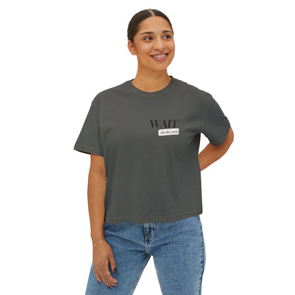 Women's Boxy  "Wait" Tee - Limited Edition