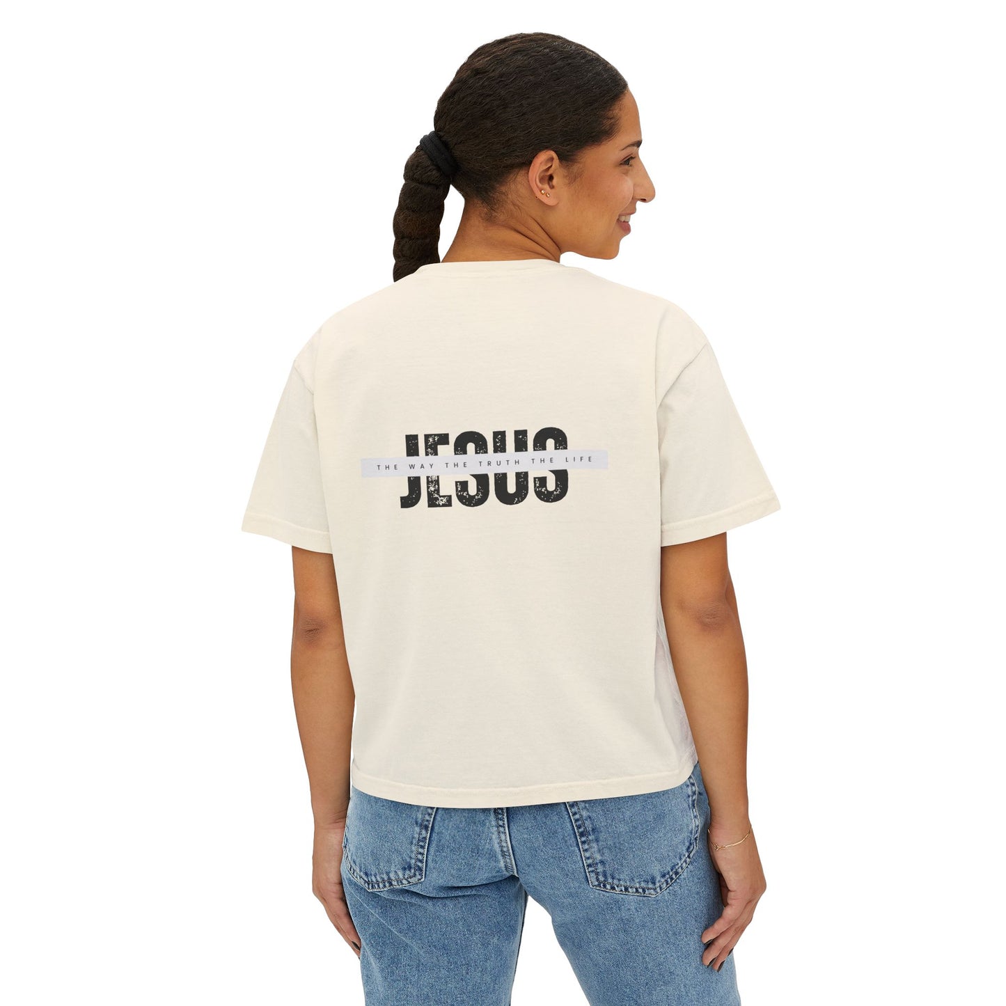 Women's "Jesus, The Way, The Truth, The Life" Boxy Tee