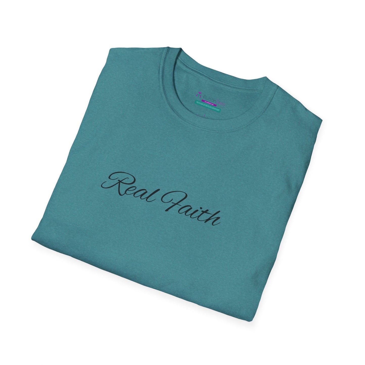 Softstyle 'Real Faith' T-Shirt – Unisex Comfort with an Empowering Message