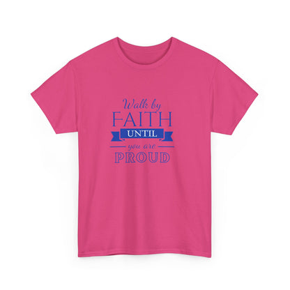 Unisex Heavy Cotton "By Faith" Tee - Radiant Edition