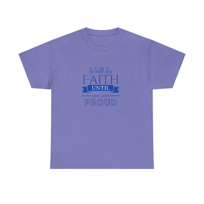 Unisex Heavy Cotton "By Faith" Tee - Radiant Edition