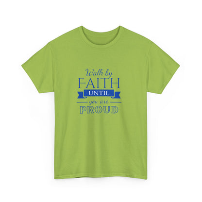 Unisex Heavy Cotton "By Faith" Tee - Radiant Edition