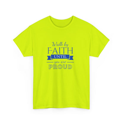 Unisex Heavy Cotton "By Faith" Tee - Radiant Edition