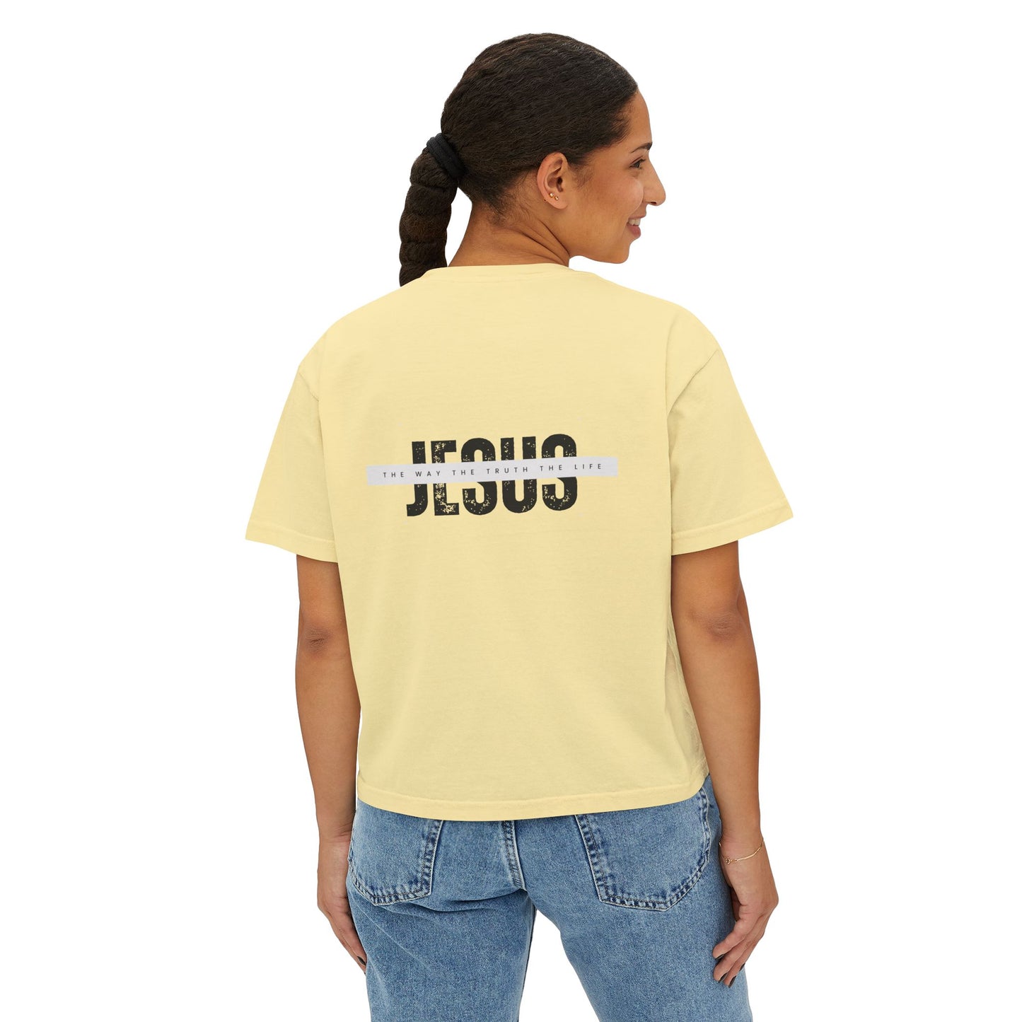 Women's "Jesus, The Way, The Truth, The Life" Boxy Tee