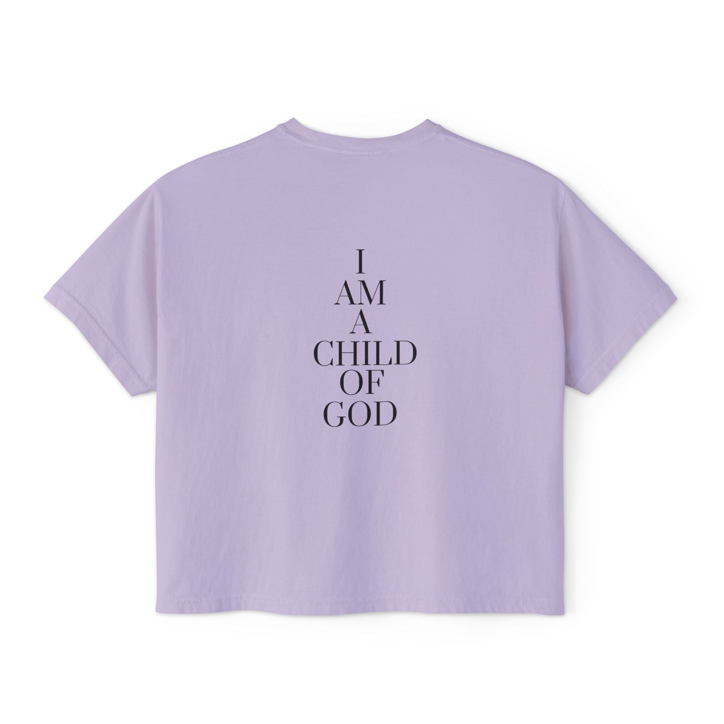 Women's "I am a child of God" Boxy Tee