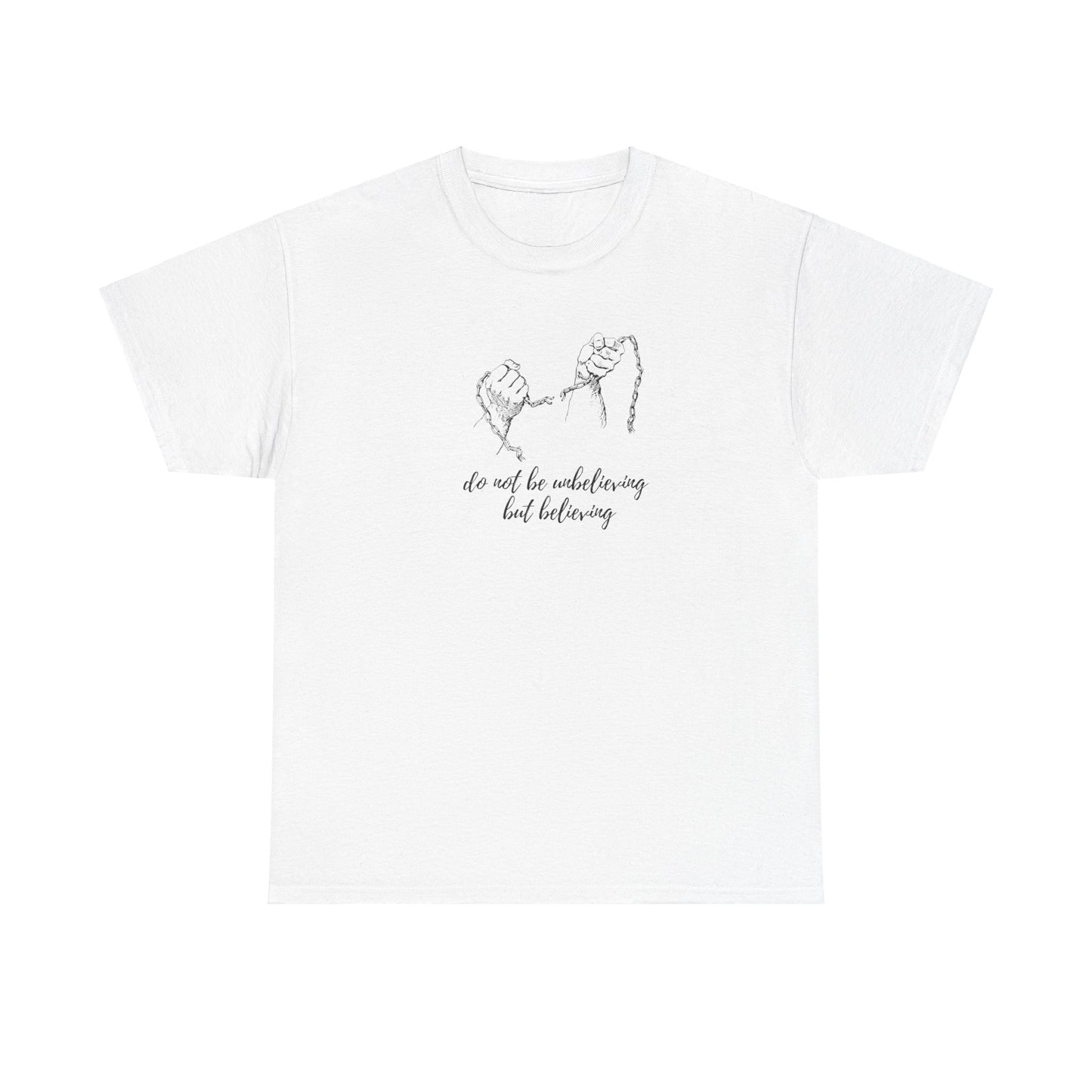 Unisex Heavy Cotton "Believing" Tee - Faith in Action