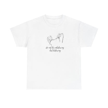 Unisex Heavy Cotton "Believing" Tee - Faith in Action