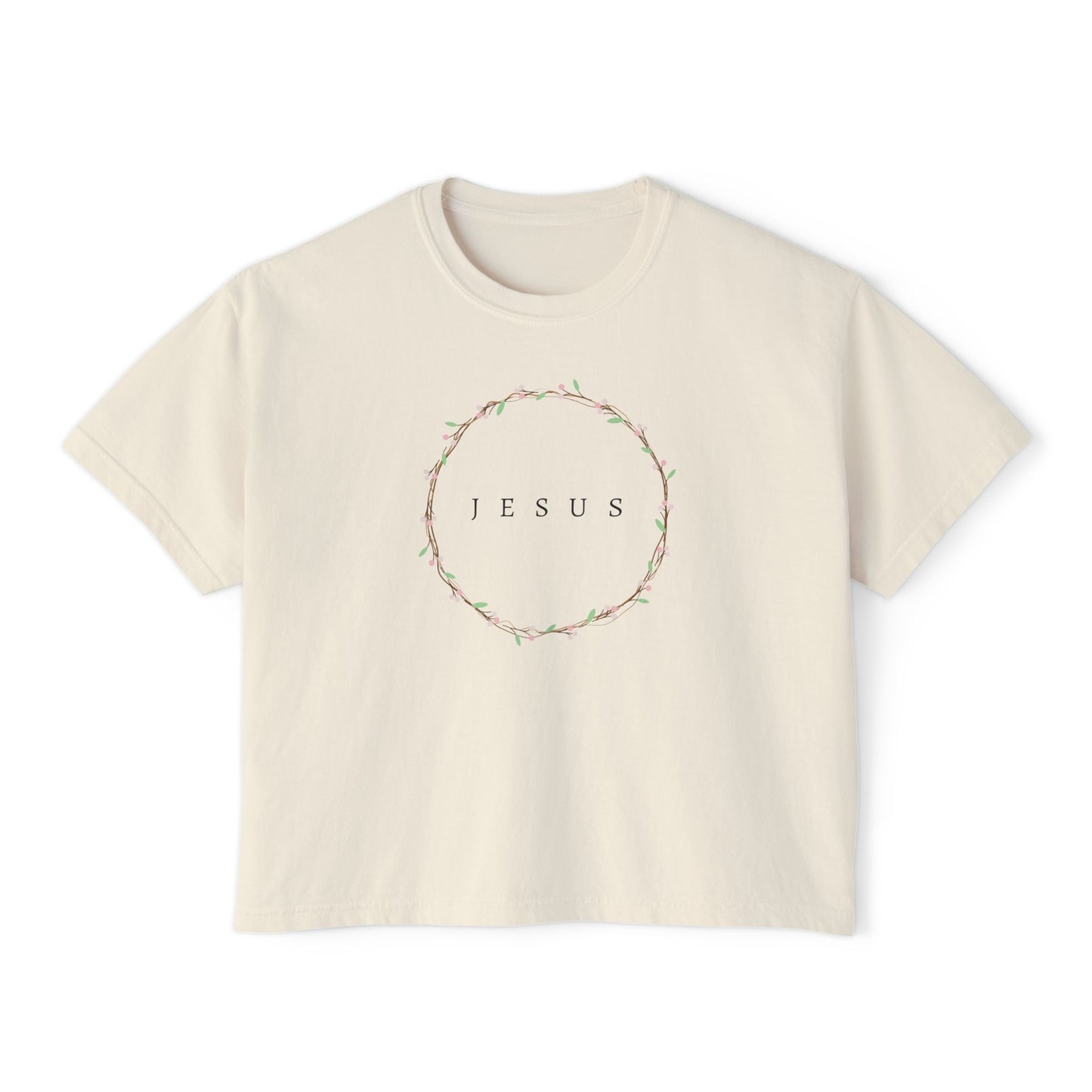 Women's "JESUS" Boxy Tee