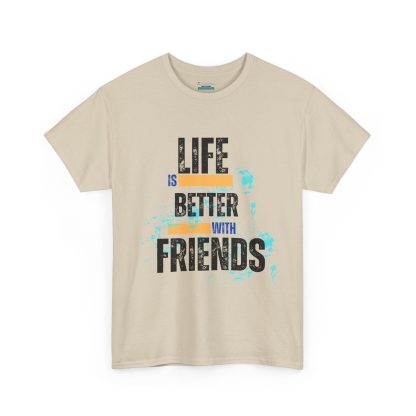 Unisex Heavy Cotton "Friends" T-Shirt – Friendship Graphic Tee | Casual Cotton Shirt, Best Friends Gift - Image 7