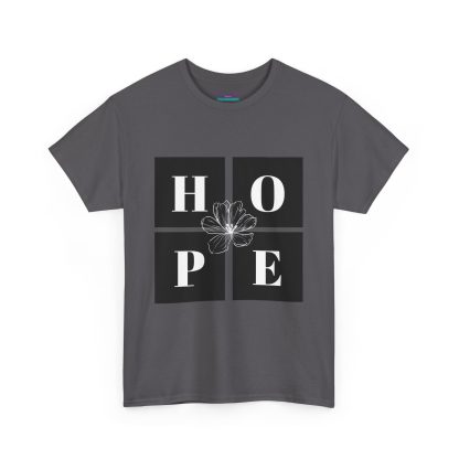 Unisex Heavy Cotton "Hope" Tee - Inspirational Faith-Based Shirt for Everyday Wear - Image 43
