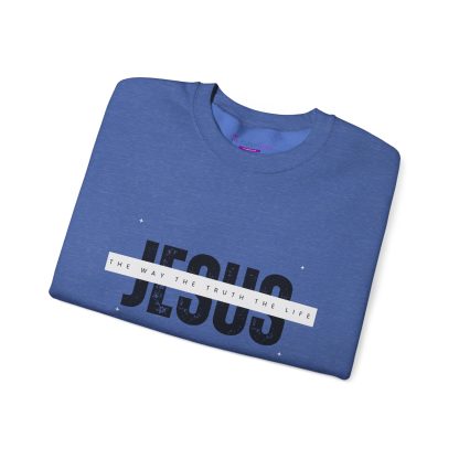 Faith & Comfort Combined – John 4:6 Bible Verse Unisex Crewneck Sweatshirt | Christian Apparel Sharing the Good News - Image 31
