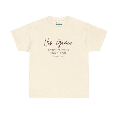 Unisex Heavy Cotton "Grace" Faith Tee – Christian Apparel for Daily Comfort - Perfect Gift - Romans - Image 13