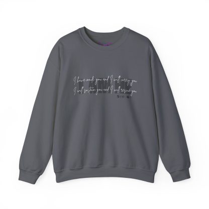 Isaiah 46:4 I AM HE Unisex Heavy Blend™ Crewneck Sweatshirt | Christian Bible Verse Apparel | Faith-Based Comfort - Image 25