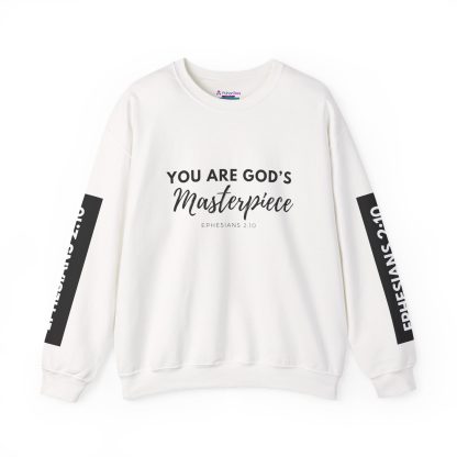 God's Masterpiece Unisex Heavy Blend™ Crewneck Sweatshirt | Christian Faith Apparel | Bible Verse Sweatshirt" | Gift