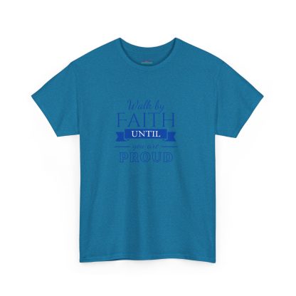 Unisex Heavy Cotton "By Faith" T-Shirt – Radiant Design | Inspirational Christian Apparel, Faith-Based Gift - Image 23