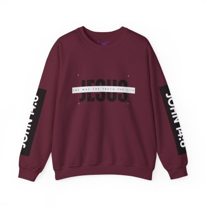Faith & Comfort Combined – John 4:6 Bible Verse Unisex Crewneck Sweatshirt | Christian Apparel Sharing the Good News - Image 17