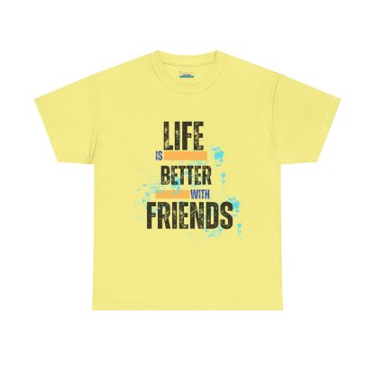 Unisex Heavy Cotton "Friends" T-Shirt – Friendship Graphic Tee | Casual Cotton Shirt, Best Friends Gift - Image 25
