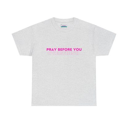 Unisex Heavy Cotton "Pray Before You Overthink" Tee - Inspirational Faith-Based Shirt - Image 5