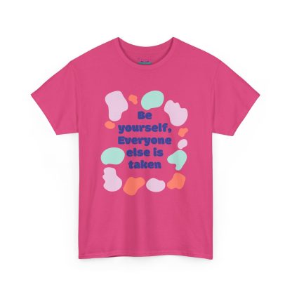 Unisex Heavy Cotton "Be Yourself" T-Shirt – Inspirational Graphic Tee | Casual Cotton Shirt, Motivational Gift - Image 51