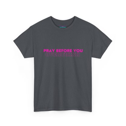 Unisex Heavy Cotton "Pray Before You Overthink" Tee - Inspirational Faith-Based Shirt - Image 43