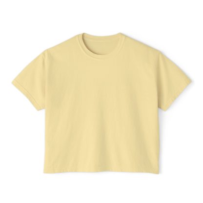 Women’s "Pray, Work, Trust God" Boxy Tee | Faith-Based Oversized T-Shirt | Christian Cropped Relaxed Fit - Image 9