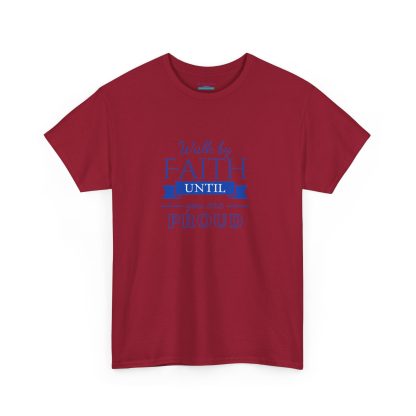 Unisex Heavy Cotton "By Faith" T-Shirt – Radiant Design | Inspirational Christian Apparel, Faith-Based Gift - Image 51