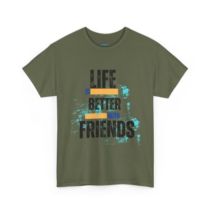 Unisex Heavy Cotton "Friends" T-Shirt – Friendship Graphic Tee | Casual Cotton Shirt, Best Friends Gift - Image 31