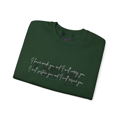 Isaiah 46:4 I AM HE Unisex Heavy Blend™ Crewneck Sweatshirt | Christian Bible Verse Apparel | Faith-Based Comfort - Image 11