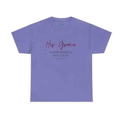 Unisex Heavy Cotton "Grace" Faith Tee – Christian Apparel for Daily Comfort - Perfect Gift - Romans - Image 45