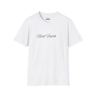 Softstyle 'Real Faith' T-Shirt – Unisex Christian Apparel, Comfortable Faith Shirt, Inspirational Everyday Tee