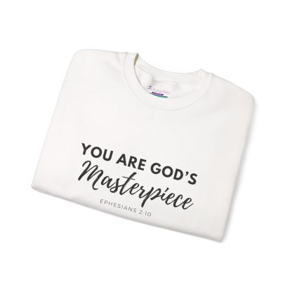 God's Masterpiece Unisex Heavy Blend™ Crewneck Sweatshirt | Christian Faith Apparel | Bible Verse Sweatshirt" | Gift - Image 3