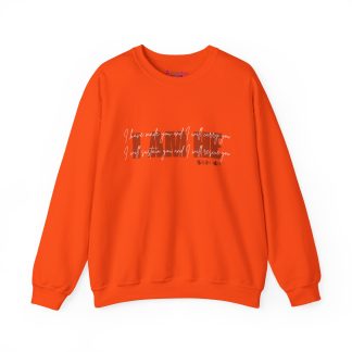Isaiah 46:4 I AM HE Unisex Heavy Blend™ Crewneck Sweatshirt | Christian Bible Verse Apparel | Faith-Based Comfort