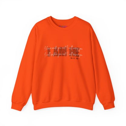 Isaiah 46:4 I AM HE Unisex Heavy Blend™ Crewneck Sweatshirt | Christian Bible Verse Apparel | Faith-Based Comfort